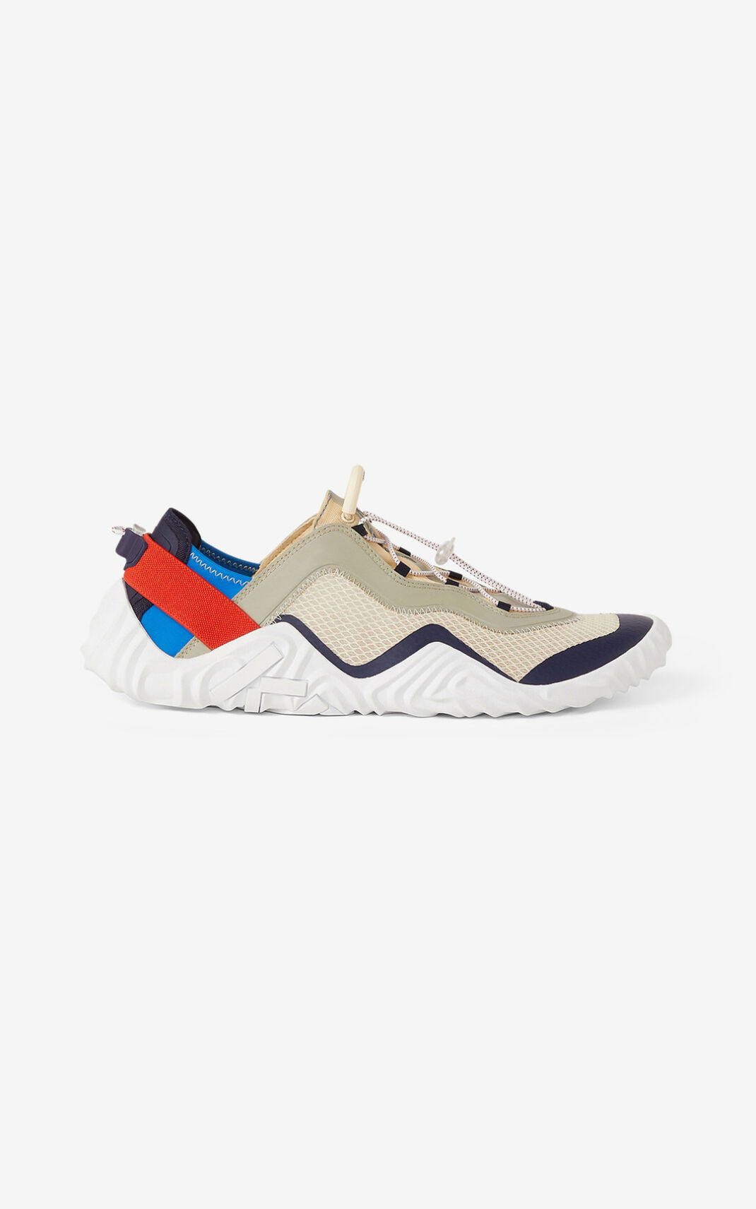 Kenzo Sport Wave mesh Zapatillas Hombre Creme | 9316450-WU